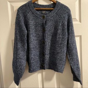 Gap NWT LS Seed Stitch Cardigan Navy Size XS